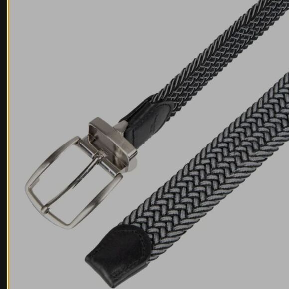 New Men Tommy Bahama Men\'s Stretch Braided Reversible Belt